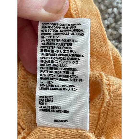 Free People Right On Time Tiered Tunic Light Orange Size XS $68 Boho RARE! - Picture 10 of 11